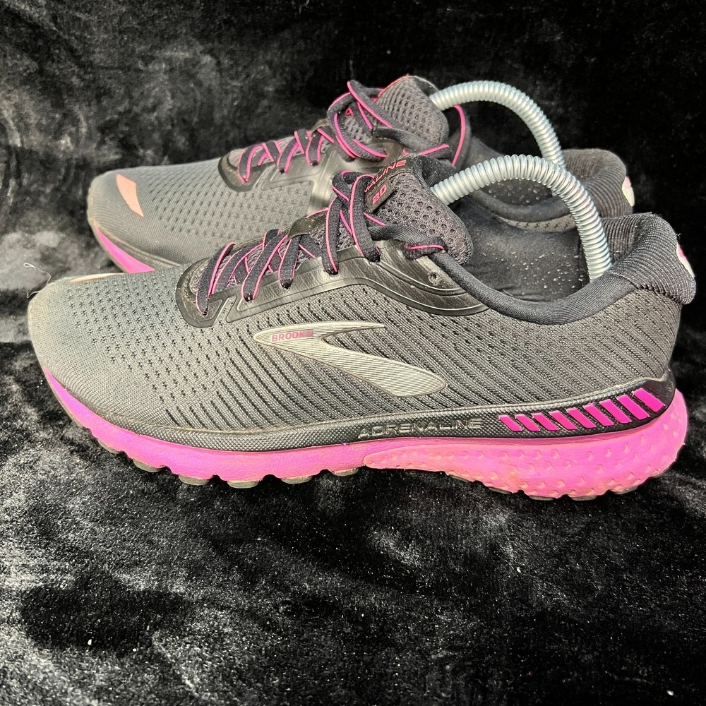 Brooks Adrenaline GTS 20 1202961B062 Womens US 9.5 Running Shoes Black Sneakers - Picture 1 of 9